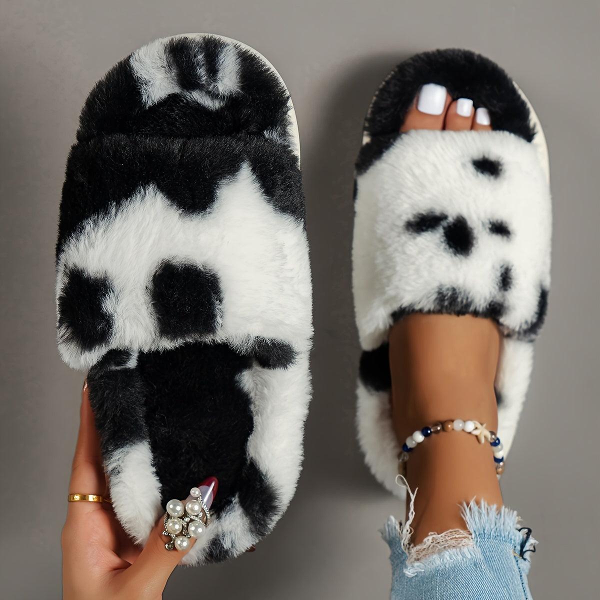 Aurora | Fluffy open-toe slippers - FACCE. Amsterdam